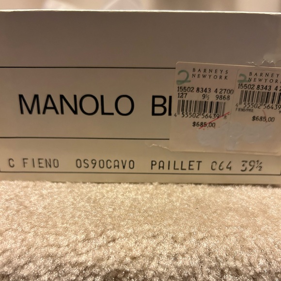 Manolo Blahnik Brown Patent Mary Jane Heels - size 39.5 - Picture 4 of 5